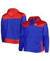 Men's Columbia Royal Chicago Cubs Flash Forward Challenger Big and Tall Omni-Shade Full-Zip Windbreaker