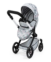 Bayer Design Dolls Grey, Pink, Stars Pram Xeo