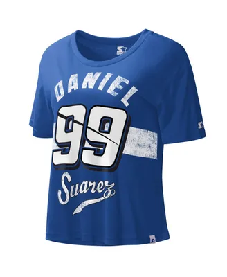 Women's Starter Royal Daniel Suarez Record Setter T-shirt