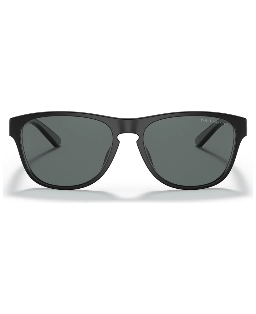 Polo Ralph Lauren Unisex Polarized Sunglasses, PH4180U 56