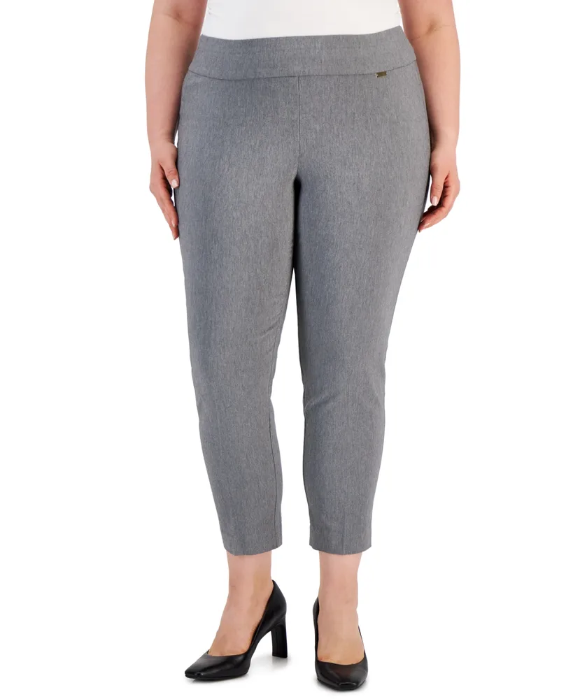 I.n.c. International Concepts Plus Bengaline Skinny Pants, Created for Macy's