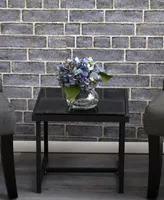 Nearly Natural Blooming Hydrangea Artificial Arrangement in Vase