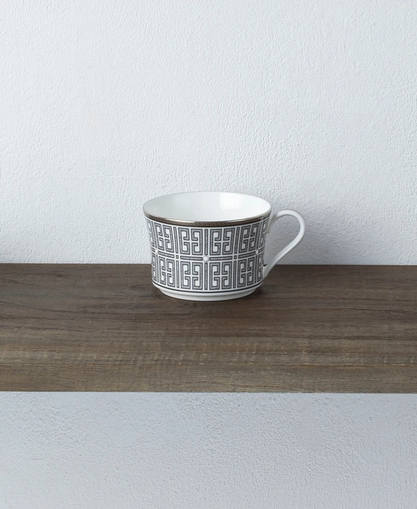 Noritake Infinity Graphite 4 Piece Cup Set, Service for 4