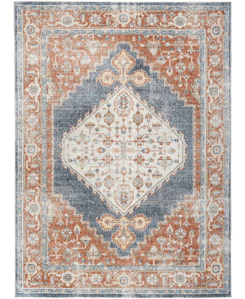 Nourison Home Astra Machine Washable ASW11 5'3" x 7' Area Rug