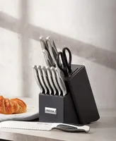 Oneida Stainless Steel 14 Piece Cutlery Block with Built-in Sharpener Set