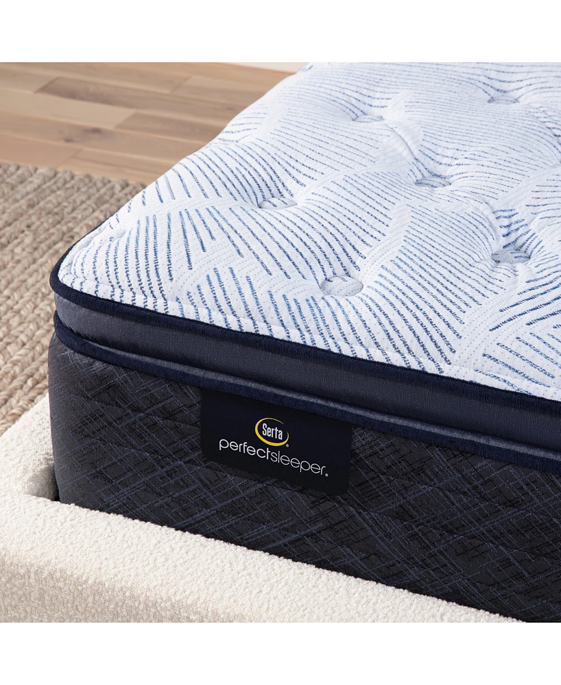 Serta Perfect Sleeper Blue Lagoon Night 14" Plush Pillow Top Mattress Set