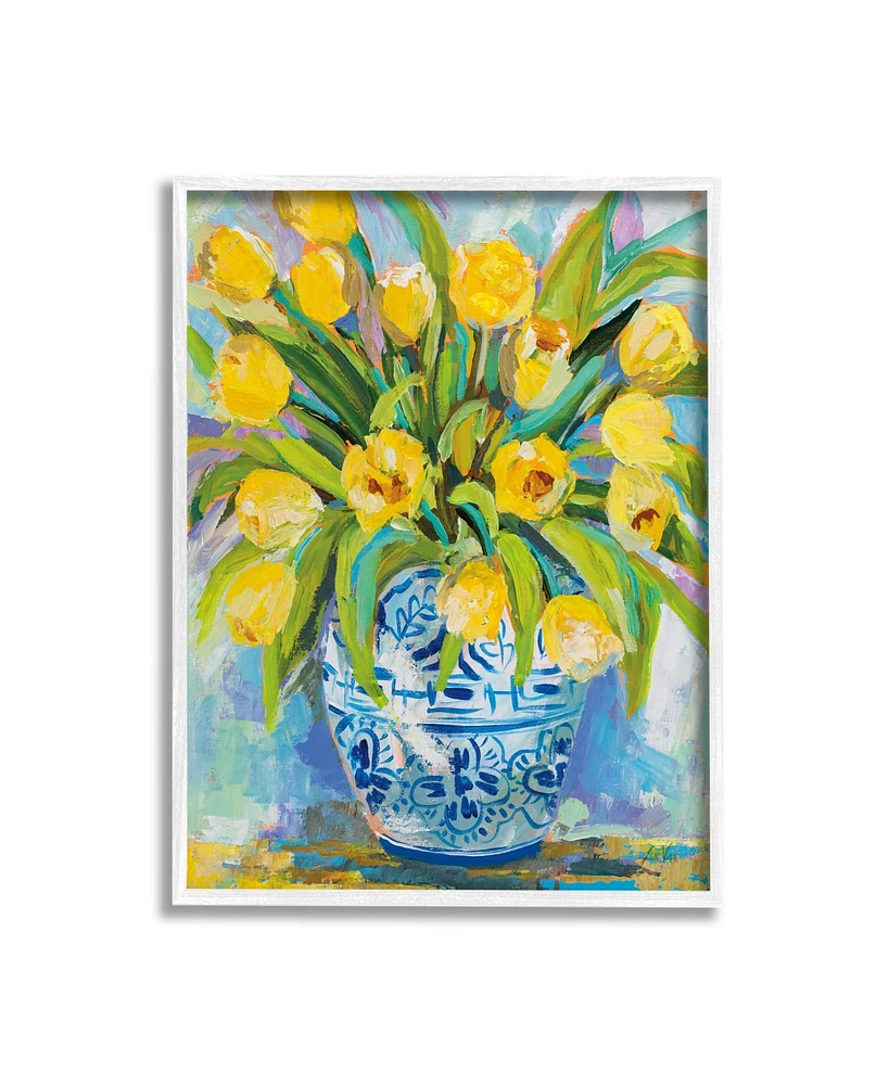Stupell Industries Expressive Tulips Painting Framed Giclee Art, 16" x 1.5" x 20"