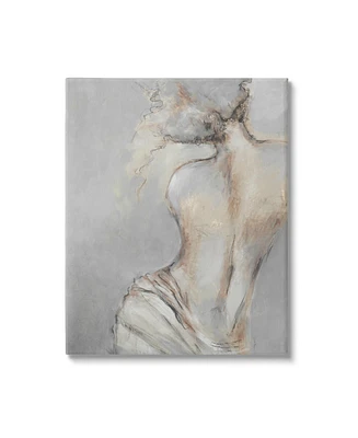 Stupell Industries Traditional Portrait Nude Woman Canvas Wall Art, 24" x 1.5" x 30"