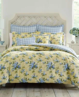 Laura Ashley Cassidy Cotton Reversible Duvet Cover Sets