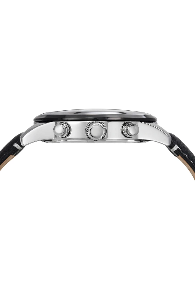 Porsamo Bleu Men's Arthur Genuine Leather Band Watch 1091AARL