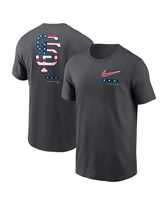 Men's Nike Anthracite San Francisco Giants Americana T-shirt
