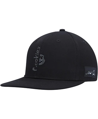 Men's Cookies Black Searchlight Snapback Hat
