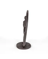Danya B Yoga Tree Circle Cast Iron Sculpture