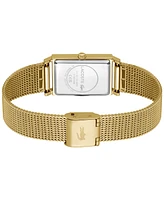 Lacoste Women's Catherine Gold-Tone Mesh Bracelet Watch 28.3mm x 20.7mm
