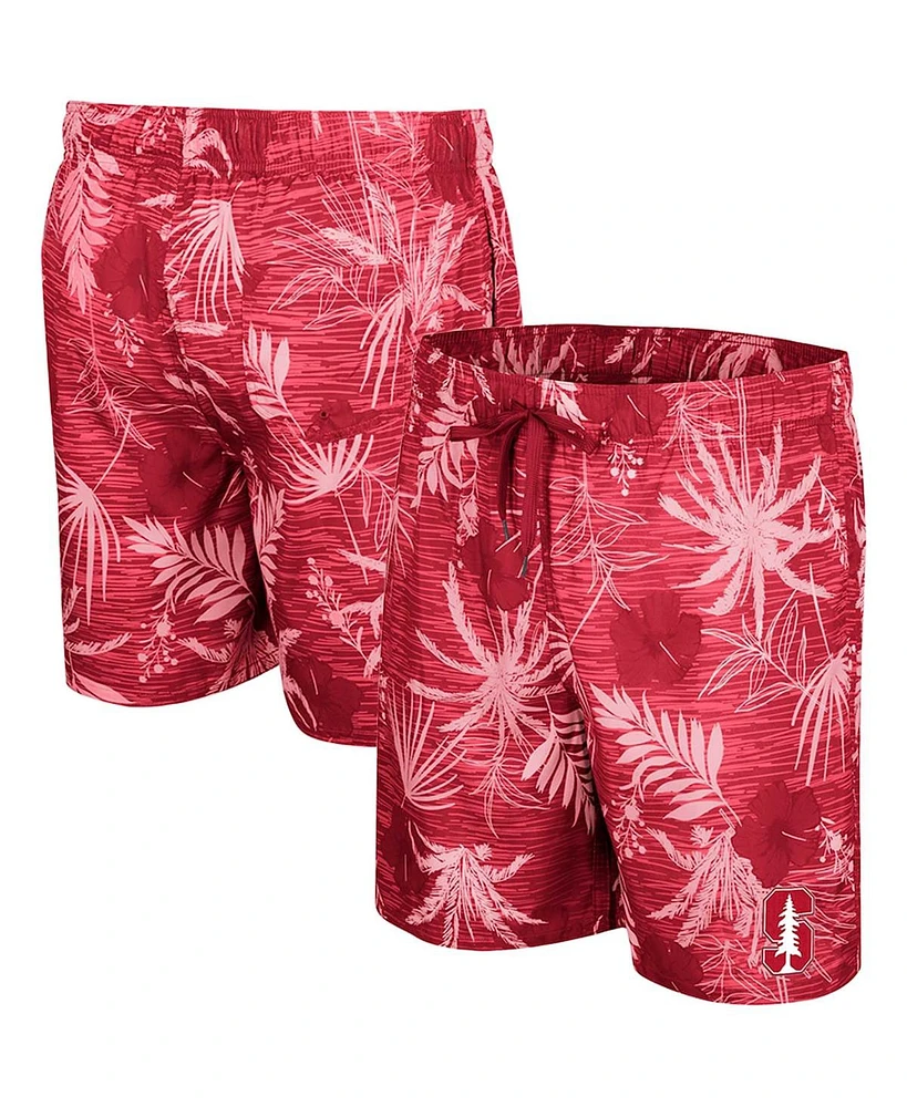 Men's Colosseum Cardinal Stanford Cardinal What Else is New Swim Shorts