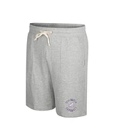 Men's Colosseum Heather Gray Tcu Horned Frogs Love To Hear This Terry Shorts