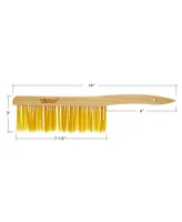 Honey Keeper 14-Inch Bee Hive Brush with Wooden Handle - Beekeeping Tool for Beekeepers