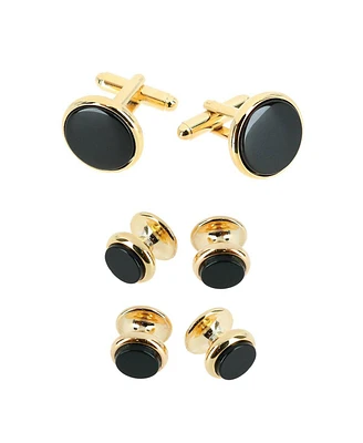 Trafalgar Sutton Genuine Onyx Formal Set (Cufflinks & Tuxedo Studs)