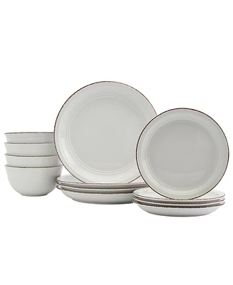 Tabletops Gallery Farmhouse 12 Pc. Dinnerware Set, Service for 4