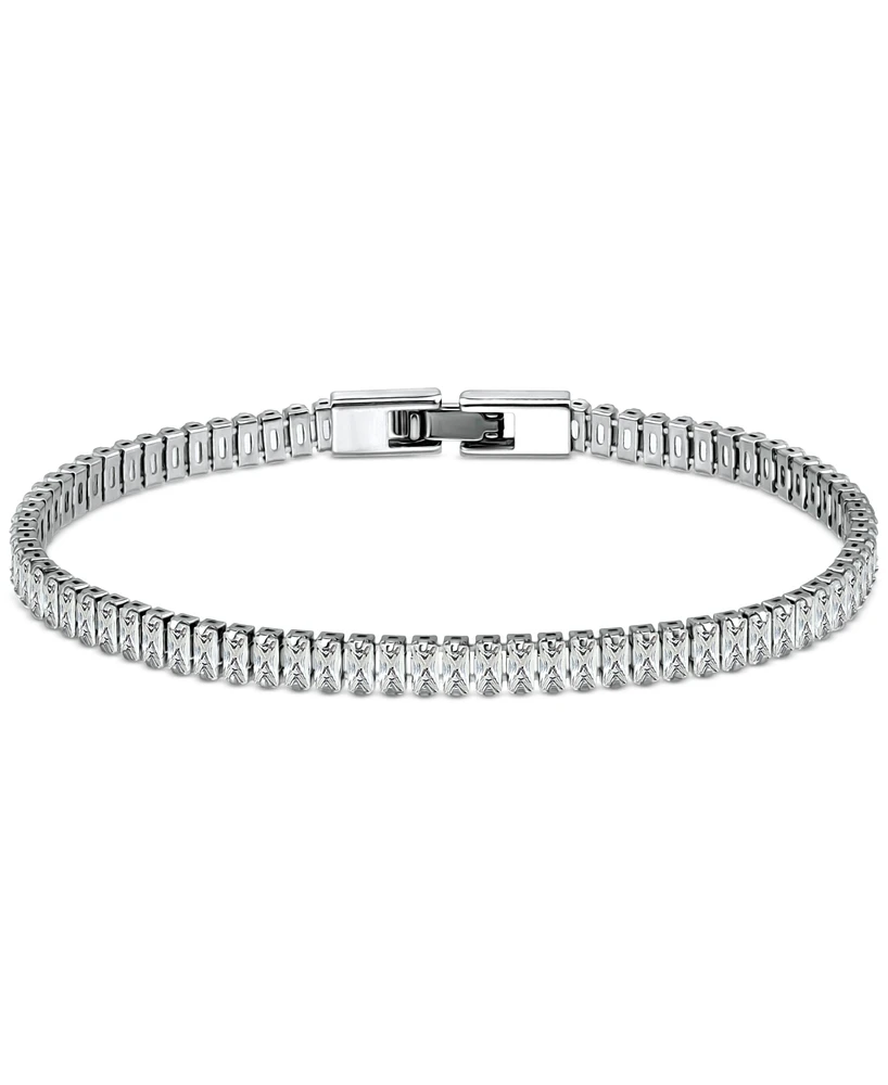 Giani Bernini Cubic Zirconia Baguette Tennis Bracelet, Created for Macy's