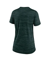 Women's Nike Green Oakland Athletics Authentic Collection Velocity Practice Performance V-Neck T-shirt
