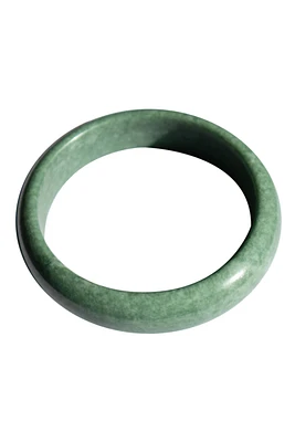 Tennis — Opaque green jade bangle