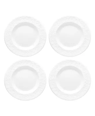 Lenox Opal Innocence Carved 4-Piece Accent Plate Set