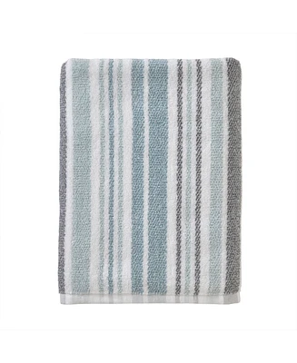 Skl Home Farmhouse Stripe Cotton Bath Towel, 54" x 28"