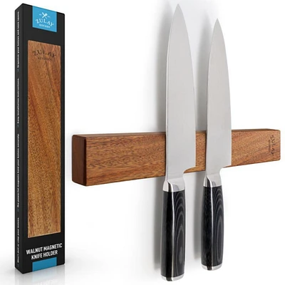 Seamless Bamboo Wood Magnetic Knife Holder - Wooden Strip for Organizing your Kitchen