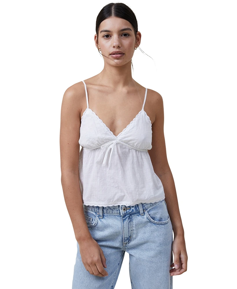Cotton On Women's Cotton Lace Cami