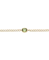 Audrey by Aurate Green Tourmaline Curb Link Bracelet (1/2 ct. t.w.) in Gold Vermeil, Created for Macy's