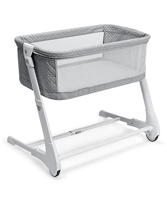 Baby Side Bassinet Bedside Sleeper Washable Mattress Height Adjustable