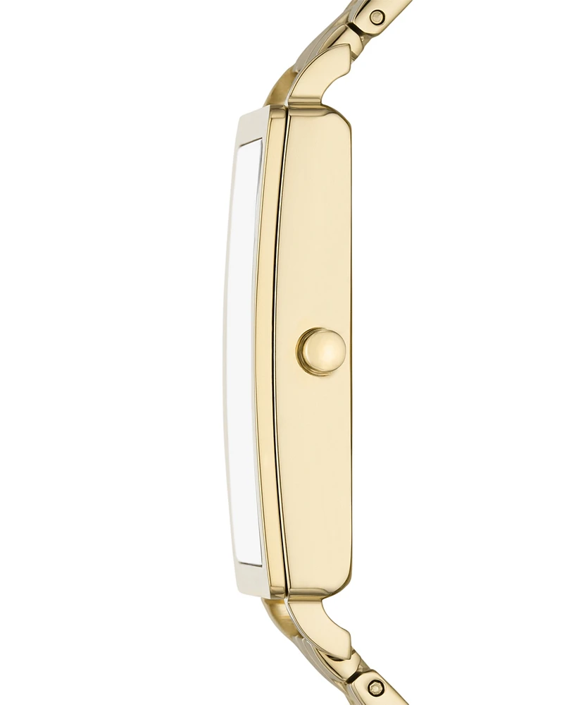 Skagen Women's Hagen Quartz Three Hand Gold-Tone Stainless Steel Watch, 22mm