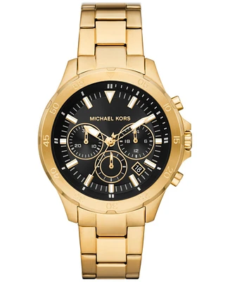 Michael Kors Men's Greyson Chronograph Gold-Tone Stainless Steel Watch 43mm