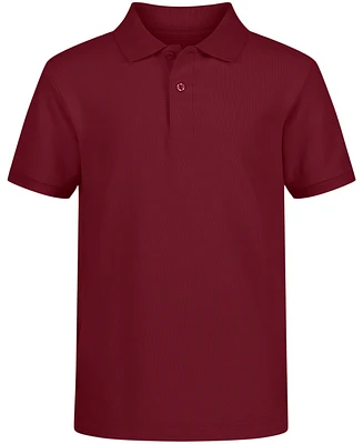 Nautica Husky Boys Uniform Stretch Double Pique Polo