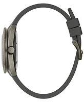 Bulova Men's Automatic Oceanographer Gmt Gray Polyurethane Strap Watch 41mm