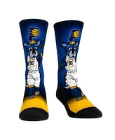 Men's and Women's Rock 'Em Socks Indiana Pacers Mascot Pump Up Crew Socks