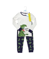 Hudson Baby Boys Cotton Pajama Set Dino