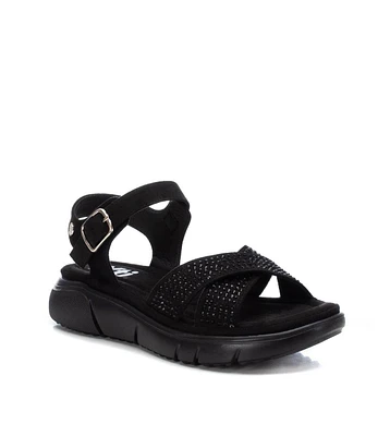Women's Flat Suede Sandals By Xti