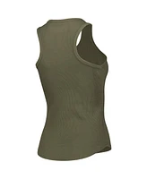 Women's Olive Michigan State Spartans Adrienne Tank Top