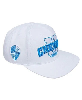 Men's Pro Standard White Cheyney Wolves Evergreen Wool Snapback Hat