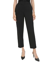 Calvin Klein Women's Elastic-Back Ankle Pants