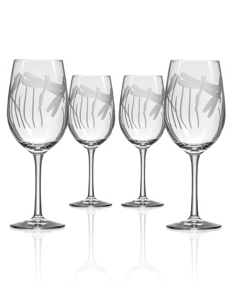 Rolf Glass Dragonfly White Wine Glass 12oz
