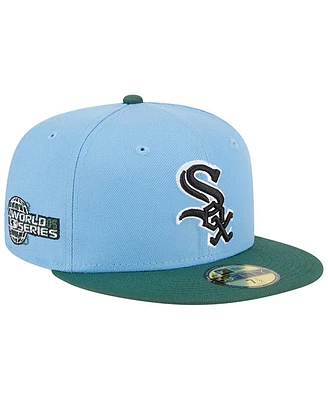 Men's New Era Sky Blue, Cilantro Chicago White Sox 2005 World Series 59FIFTY Fitted Hat