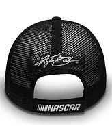 Men's Checkered Flag Sports Black Kyle Busch Cheddar's Trucker Adjustable Hat