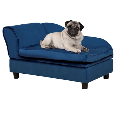 PawHut Luxury Small Dog Bed Couch W/ Storage