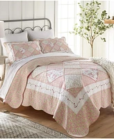 Donna Sharp Strawberry Garden 3 Piece Cotton Quilt Set