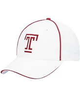 Men's Colosseum White Temple Owls Take Your Time Snapback Hat