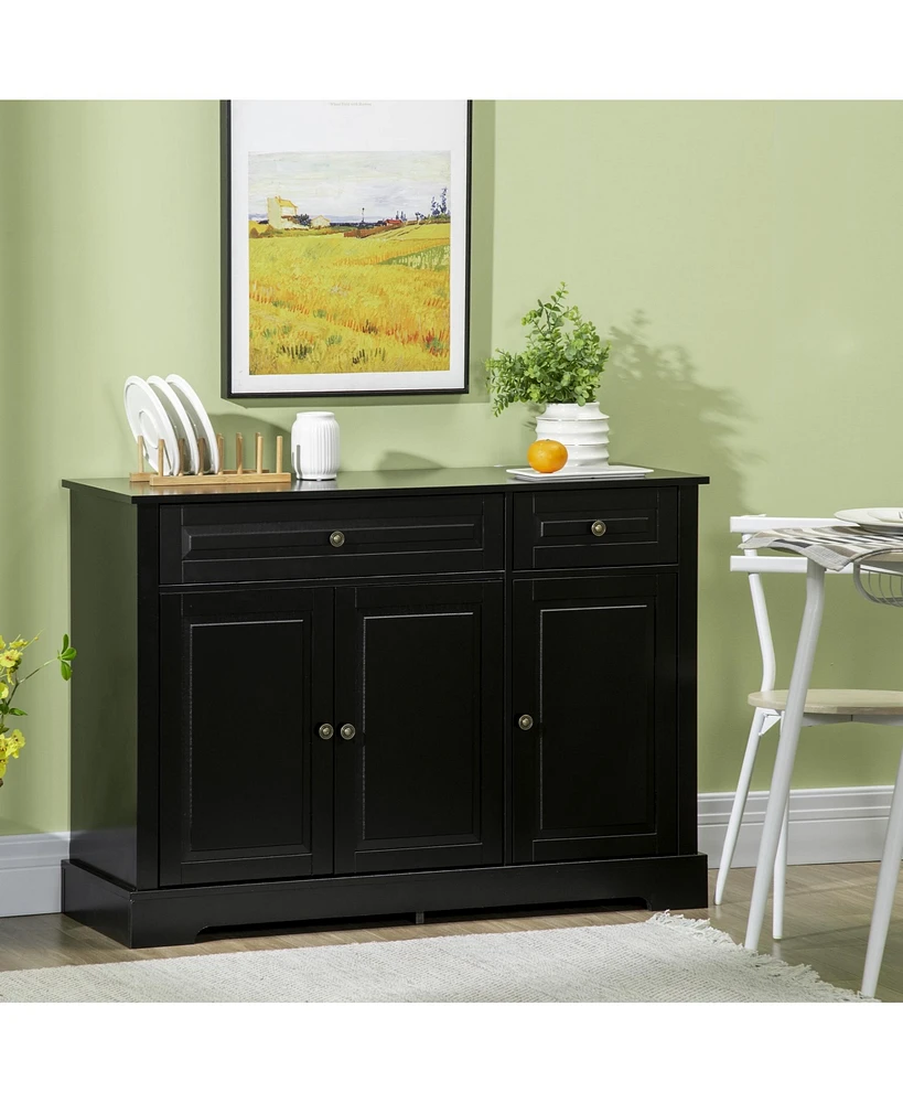 Homcom Sideboard Buffet Cabinet, Entryway Cabinet with Drawers