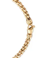 Diamond Twist Pyramid Link 18" Collar Necklace (5/8 ct. t.w.) in 14k Gold-Plated Sterling Silver